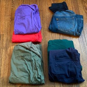 6 pairs of HM maternity pants/jeans